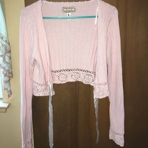 Pink Bolero Cardigan Coverup